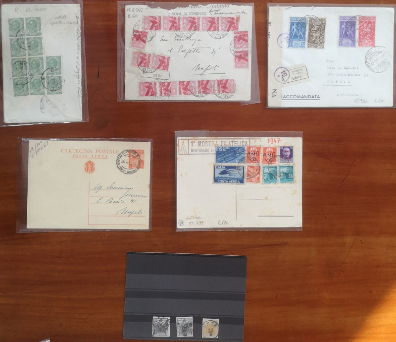 Varie. Filatelia e Storia Postale. Lotto di 6 Pezzi. Composto da Busta Postale d...