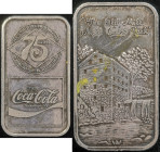 Varie. Lingotto Coca Cola. 75 Years of Bottled refreshment. 1981. Ag. Peso gr. 31,40. Titolo 999%. Buono. (10023)