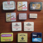 Varie. Scatole di latta Vintage. Lotto di 11 Pezzi. Tabacco e Medicinali. Discrete Condizioni.