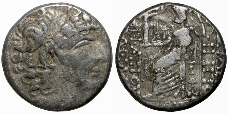 Greek coin
Seleukos VI. Epiphanes. (95-94 BC) AR Tetradrachm. Antioch. Obv: dia...