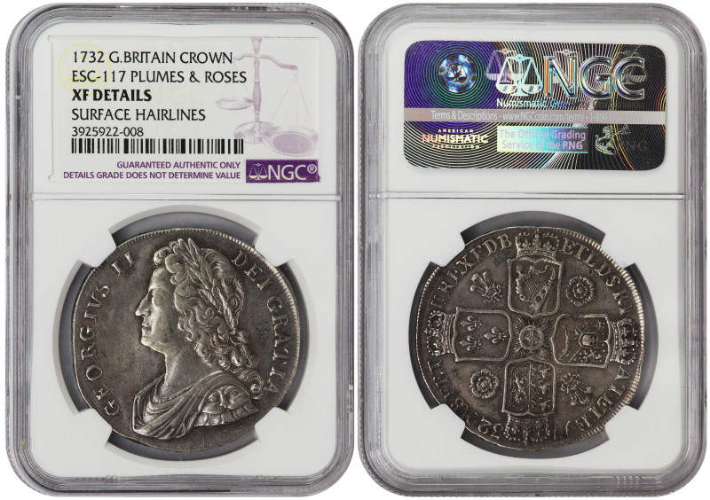 Great Britain. Crown 1732
Great Britain. Crown 1732. George II (1727-1760). Plu...