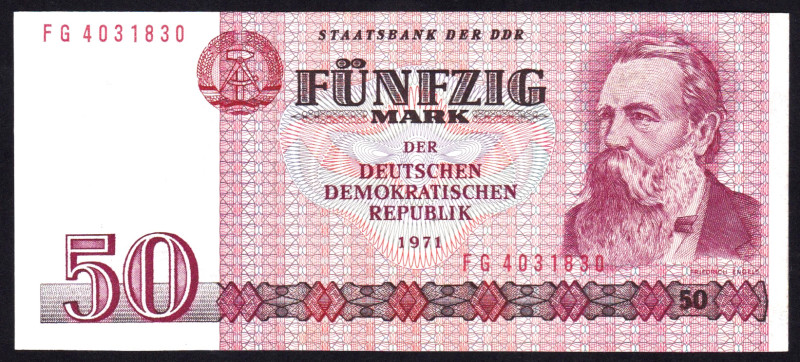 Germany Democratic Republic 50 Mark 1971
P-30; UNC