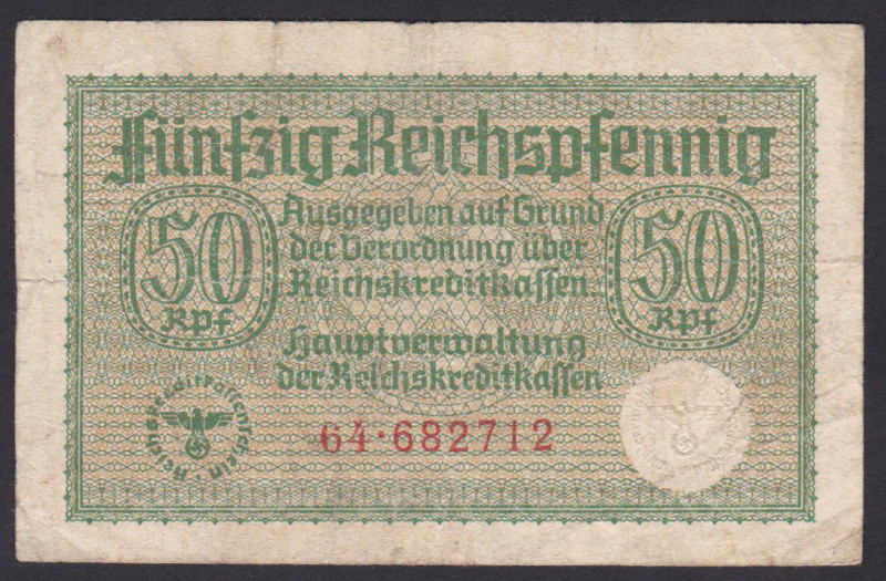 Germany 50 Reichspfennig 1940
P-R135; Series - German Occupied Territories -WWI...