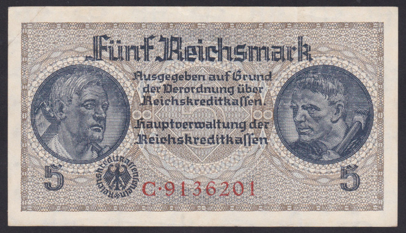 Germany 5 Reichsmark 1940
P-R138a; Series - German Occupied Territories -WWII; ...