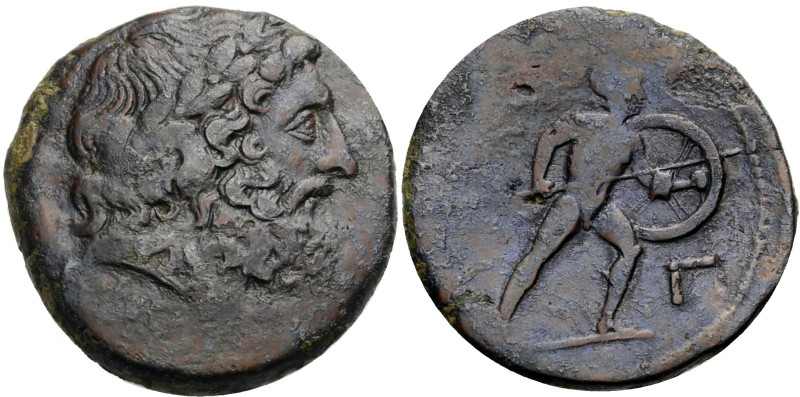 Sizilien. 
Mamertinoi. 
Bronze (Chalkous), ca. 208-200 v. Chr. Kopf des bärtig...
