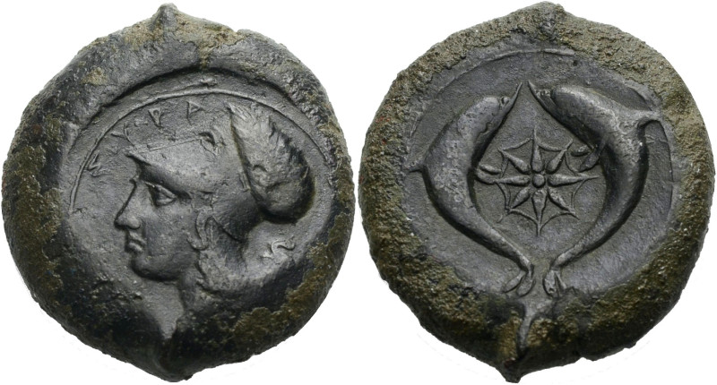 Sizilien. 
Syrakus. 
Bronze-Drachme, ca. 375-394 v. Chr. Unter Dionysios I. un...