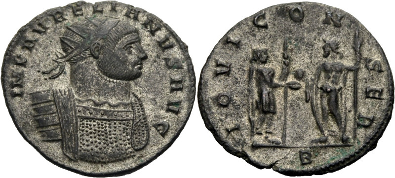 Kaiserzeit. 
Aurelianus, 270-275. Antoninian, Moneta Comitatenisis (später in B...