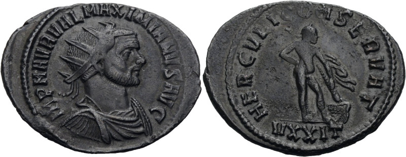 Kaiserzeit. 
Maximianus Herculius, 286-305. Antoninian, 286-288 Ticinum. Drap.,...