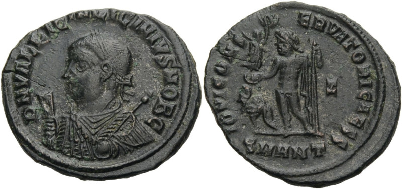 Kaiserzeit. 
Licinius II. Caesar, 317-324. Nummus, 317-320 Antiochia. Büste n.l...