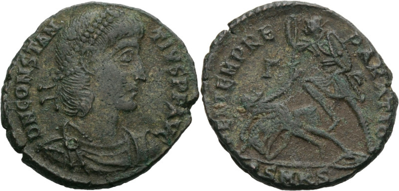 Kaiserzeit. 
Constantius II., 337-361. Centenionalis, 347-348 Cyzicus. Drap., g...