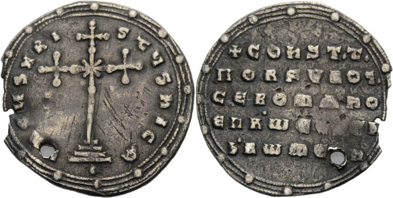 Konstantinos VII., 913-959. AR Miliaresion ca. 945-959 Konstantinopel. Mit Roman...