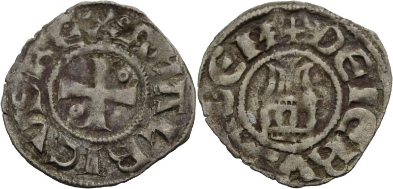 Kingdom of Jerusalem. 
AMAURY, 1163-1174. Denier. Kreuz mit Ringel im zweiten u...