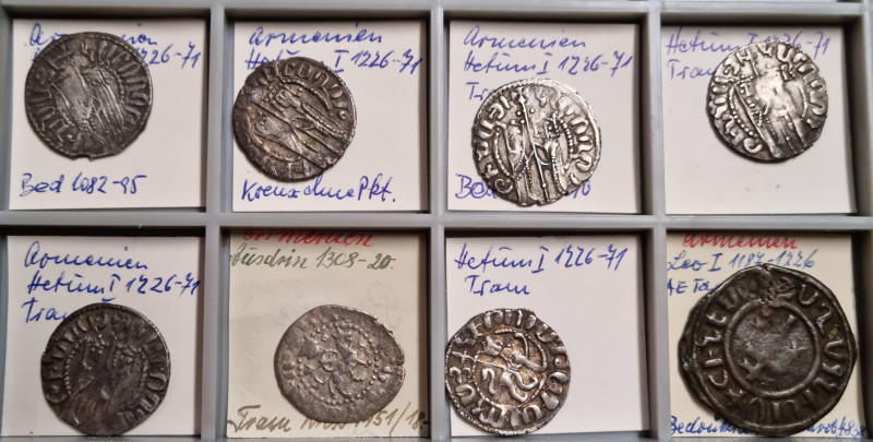 Armenia. 
HETOUM I and Queen ZABEL, 1226-1270. Lot: Tram. König und Königin mit...