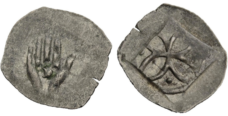 Augsburg, Bistum. 
MARQUARD VON RANDECK, 1348-1366. Heller nach 1356, Münzstätt...