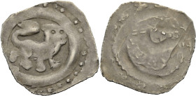 Bayern, Herzogtum, seit 1806 Königreich. 
OTTO II., 1231-1253. Pfennig um 1240, Regensburg. Löwe nach rechts laufend, den Betrachter ansehend. Rv. Ad...