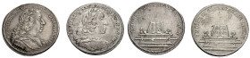 Bayern, Herzogtum, seit 1806 Königreich. 
KARL ALBERT, 1726-1745. Silberabschlag von den Stempeln des Dukaten 1742 auf seine Wahl zum Kaiser in Frank...