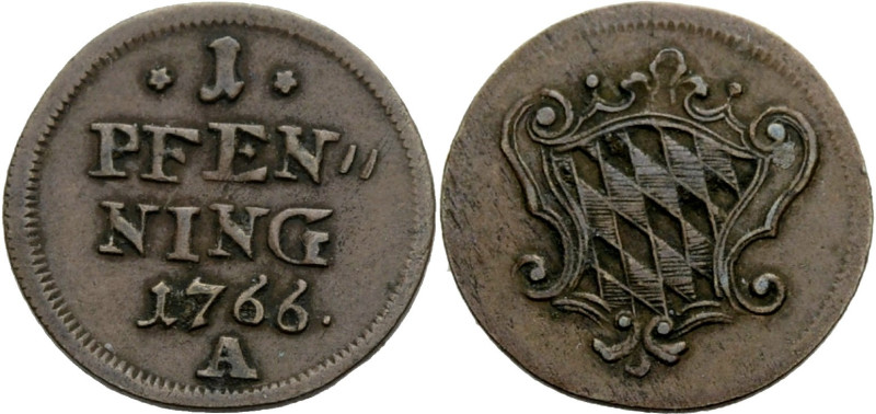 Bayern, Herzogtum, seit 1806 Königreich. 
MAXIMILIAN III. JOSEPH, 1745-1777. Cu...