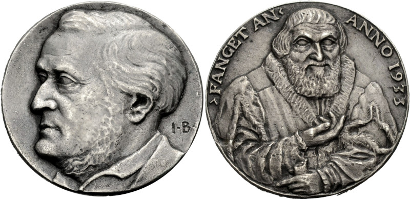 Bayern, Herzogtum, seit 1806 Königreich. 
Nach 1918. Silbergussmedaille 1933 (v...