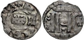 Braunschweig/-Herzogtum Sachsen. 
HEINRICH DER LÖWE, 1139-1195. Pfennig, Bardowick. Kreuz mit Punkten in den Winkeln, +HEINRI DVX Rv. Stilisierter Te...
