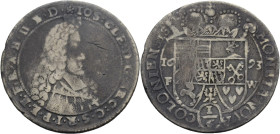 Köln, Erzbistum. 
JOSEPH CLEMENS VON BAYERN, 1688-1723. 1/6 Taler 1693 FW, Deutz. Brustbild r. Rv. Wappen mit Kurhut, Schwert und Krummstab. 27 mm. N...