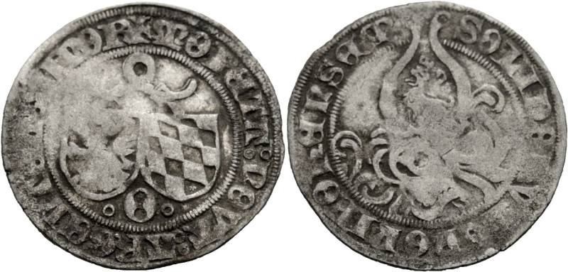 Pfalz/-Oberpfalz. 
OTTO VON NEUMARKT, 1461-1499. Halbschilling o. J., Neumarkt....