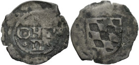 Pfalz/-Neuburg, Pfalzgrafschaft. 
OTTHEINRICH UND PHILIPP, 1504-1544. Pfennig o. J. * / OHP / *N* im Perlkreis. Rv. Weckenschild. 14 mm; 0,36 g. Slg....