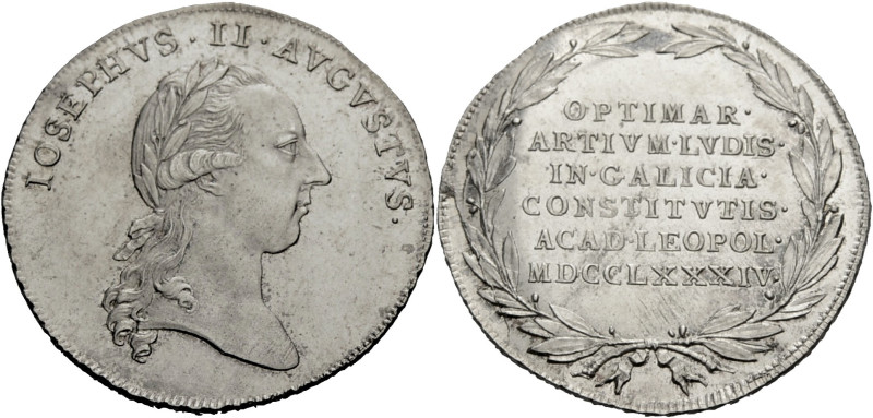 JOSEPH II., als Kaiser, 1780-1790. Jeton 1784, unsigniert, auf die Gründung der ...