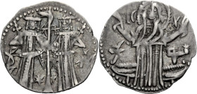 Bulgarien. 
JOHANN ALEXANDER, 1331-1371. Grosso. Johann Alexander und sein Sohn Michael nebeneinander stehend. Rv. Segnender Christus. 20 mm; 1,49 g....