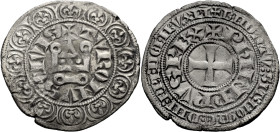 Frankreich/-Königliche Münzen. 
PHILIPPE IV LE BEL, 1285-1314. Gros tournois à l'O long, 1290-1295. +TVRONVS.: CIVIS Rv. +PhILIPPVS REX (Lilie auf de...