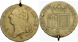 Frankreich/-Königliche Münzen. 
LOUIS XVI, 1774-1793. Double louis d'or à la tête nue 1786 K, Bordeaux. Büste n. l. Rv. Gekröntes Doppelwappen Frankr...