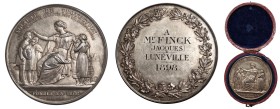 Frankreich/-Königliche Münzen.
TROISIEME REPUBLIQUE, 1871-1940. Medaille o. J. (graviert 1898, von A. Dubois) der Soci\'e9t\'e9 de Protection pour le...