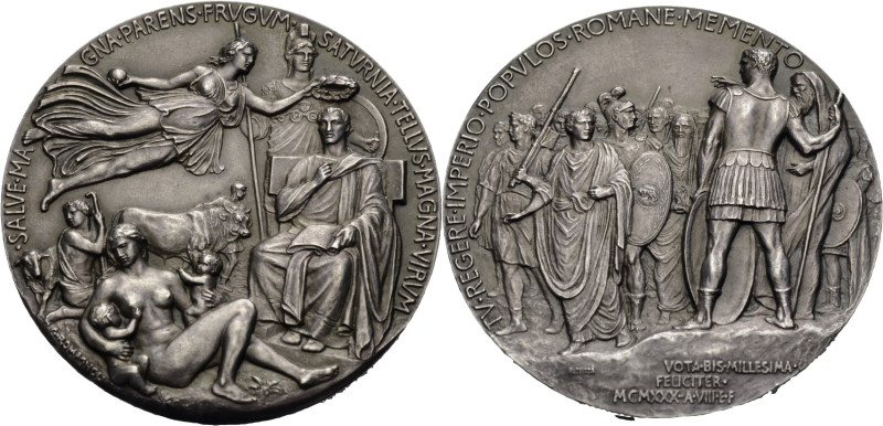 Italien/-Casa Savoia. 
VITTORIO EMANUELE III, 1900-1946. Medaille 1930 (von G. ...
