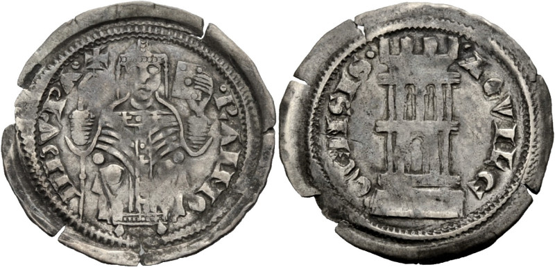 Italien/-Aquileia. 
RAIMONDO DELLA TORRE, 1273-1299. Denaro con torre (1274). S...