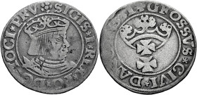 Polen, Königreich. 
SIGISMUND I., 1506-1548. Groschen 1531 für Danzig. Gekrönte Büste n. r., mit PRV Rv. Gekröntes Wappen von Danzig. 23 mm; 1,72 g. ...