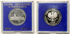 Polen, Königreich. 
VOLKSREPUBLIK, 1945-1989. 100 Zloty 1975. Das königliche Schloss in Warschau. Rv. Adler. 32 mm; 16,5 g. KM&nbsp;76. . 

Poliert...