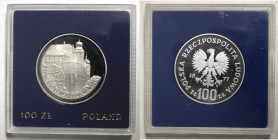 Polen, Königreich. 
VOLKSREPUBLIK, 1945-1989. 100 Zloty 1977. Schloss Krakau. Rv. Adler. 32 mm; 16,5 g. KM&nbsp;91. . 

Polierte Platte in Original...