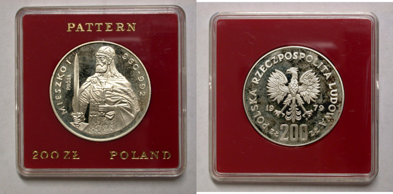 Polen, Königreich. 
VOLKSREPUBLIK, 1945-1989. Probe 200 Zloty 1979. Herzog Mies...