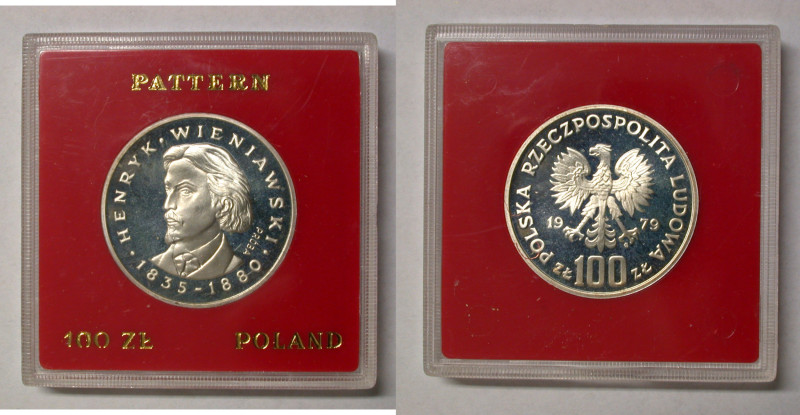 Polen, Königreich. 
VOLKSREPUBLIK, 1945-1989. Probe 100 Zloty 1979. Büste des K...