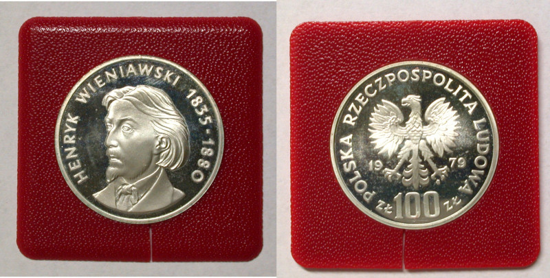 Polen, Königreich. 
VOLKSREPUBLIK, 1945-1989. 100 Zloty 1979. Büste des Komponi...