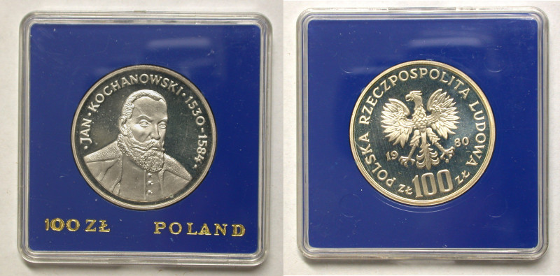 Polen, Königreich. 
VOLKSREPUBLIK, 1945-1989. 100 Zloty 1980. Brustbild des Dic...