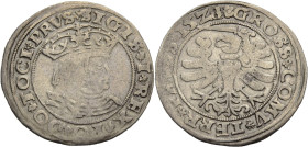 Polen/-Preussen, Herzogtum. 
SIGISMUND I., 1506-1548. Groschen 1528. Gekrönte Büste r., mit SIGIS * I * REX * Rv. Preußischer Adler. 24 mm. Gum.&nbsp...