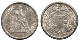 Vereinigte Staaten von Amerika. 
Seated Liberty Dime 1871 S, San Francisco. . 

Good very fine