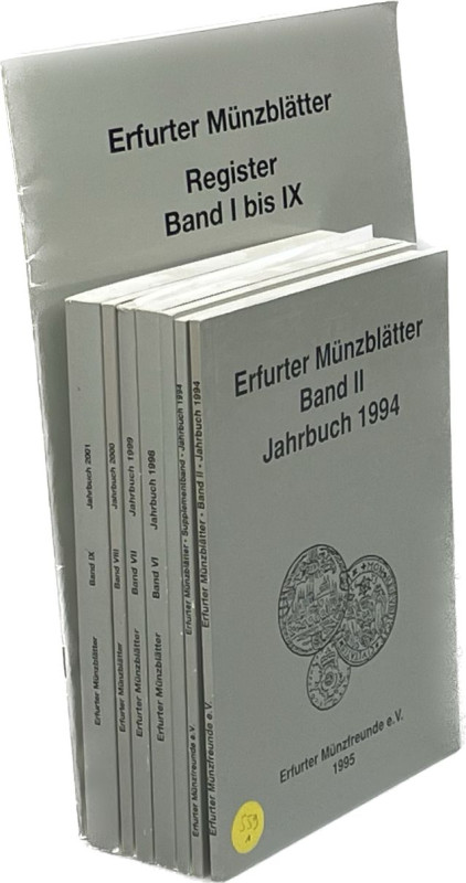 Zeitschriften. Erfurter Münzblätter.


Band 2 + Supplementband, 5 - 9 und Reg...