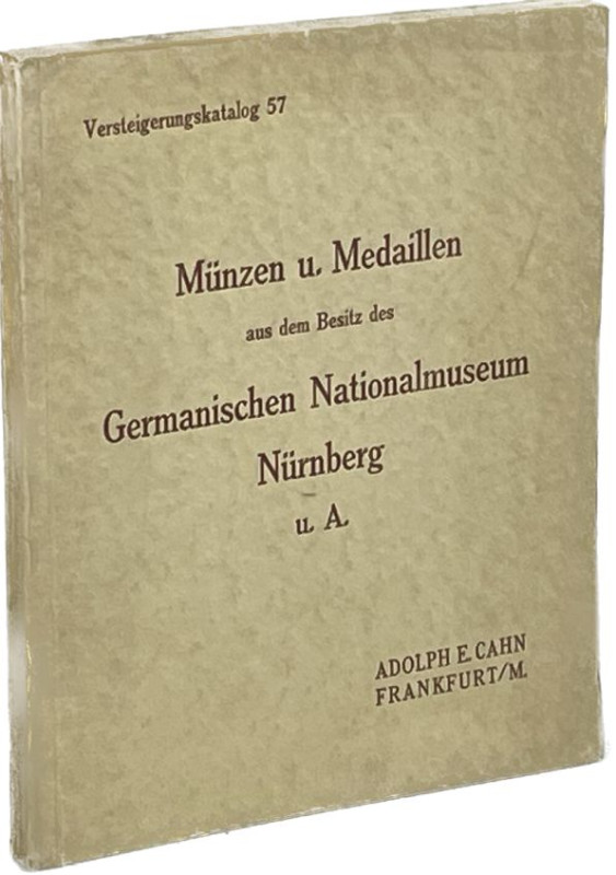 Auktionskataloge. Cahn, A.E., Frankfurt a.M. Auktion 57 vom 26.10.1926.


Dub...