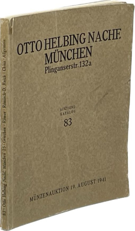 Auktionskataloge. Helbing Nachf., O., München. Auktion 83 vom 19.08.1941.


A...