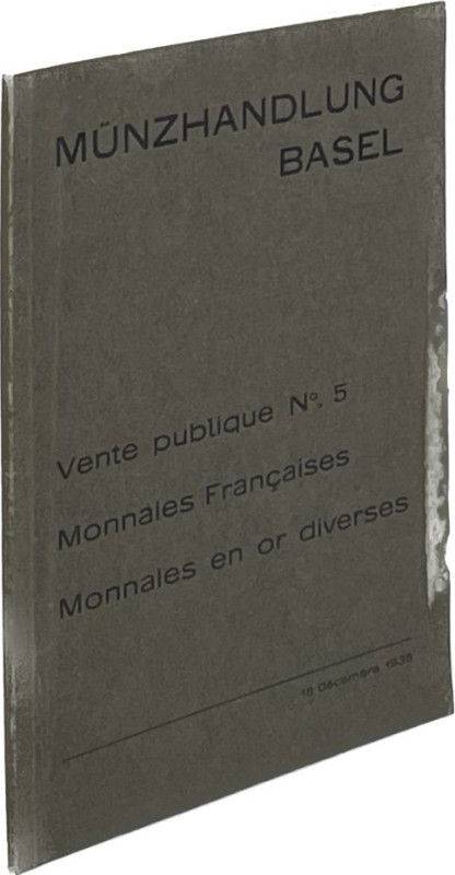 Auktionskataloge. Münzhandlung Basel, Basel. Auktion 5 vom 18.12.1935.


Monn...