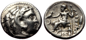 Kings of Macedon, Alexander III 'the Great' (336-323 BC) AR fourree (?) drachm (Silvered bronze (?), 3.25g, 18mm) Magnesia on the Maeander, ca. 323-31...