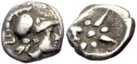 *Unpublished in major references, just few specimens recorded by acsearch*
Asia Minor, Uncertain or Troas, Kolone, AR tetartemorion (Silver, 0.24g, 6...