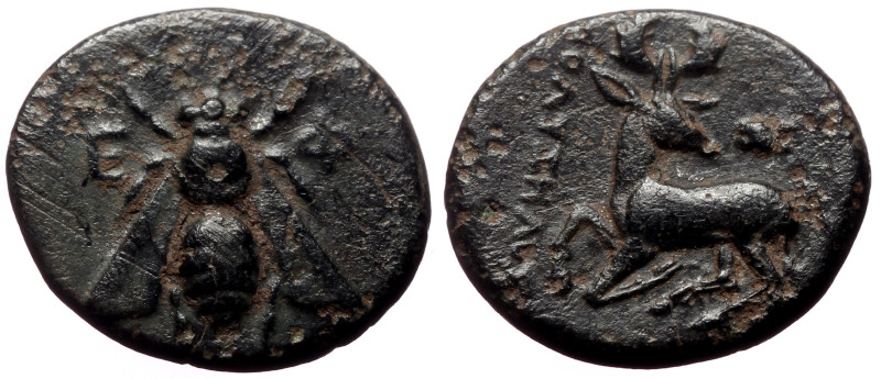 Ionia, Ephesos AE (Bronze, 2.17g, 15mm), Uncertain magistrate Circa 4th Century ...