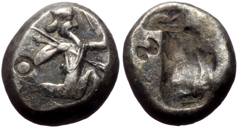 Persia, Achaemenid Empire, Time of Darios I to Xerxes I (ca 485 BC) AR Siglos (S...